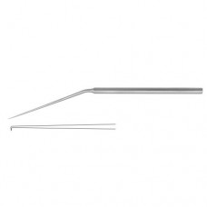 Micro Ear Needle Angled 90° Stainless Steel, 15.5 cm - 6" Tip Size 1.0 mm 